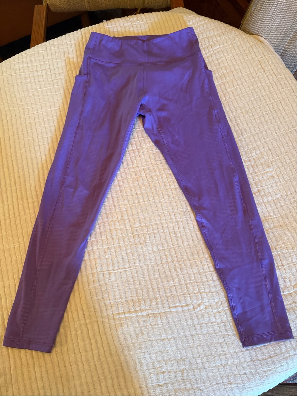 tek gear Purple High-Waist Leggings with Side Pockets